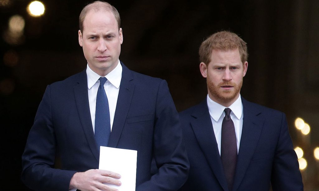 príncipes William y Harry