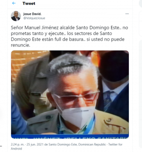 Manuel Jiménez tendencia en Twitter por quejas