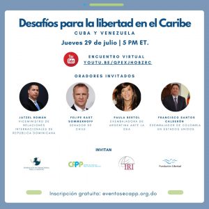 Realizarán conferencia “Desafíos para la Libertad en el Caribe. Cuba y Venezuela”