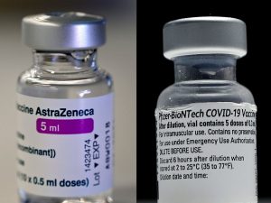 Estudio confirmó las ventajas de combinar una dosis de Pfizer con una de AstraZeneca