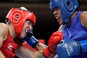 María Moronta en su combate contra la canadiense Myriam da Silva