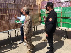 Cuerpo Especializado en Seguridad Fronteriza entrega cigarrillos incautados en diferentes operativos