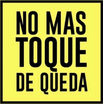 Protesta contra el toque de queda