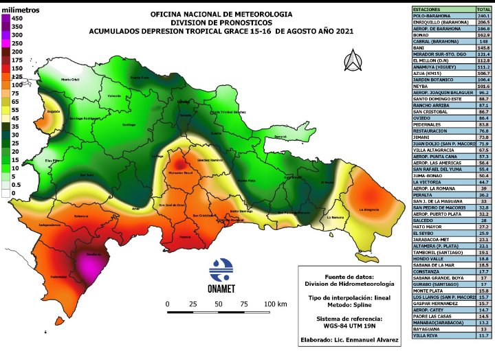 Barahona fue la provincia más afectada por las lluvias de Grace