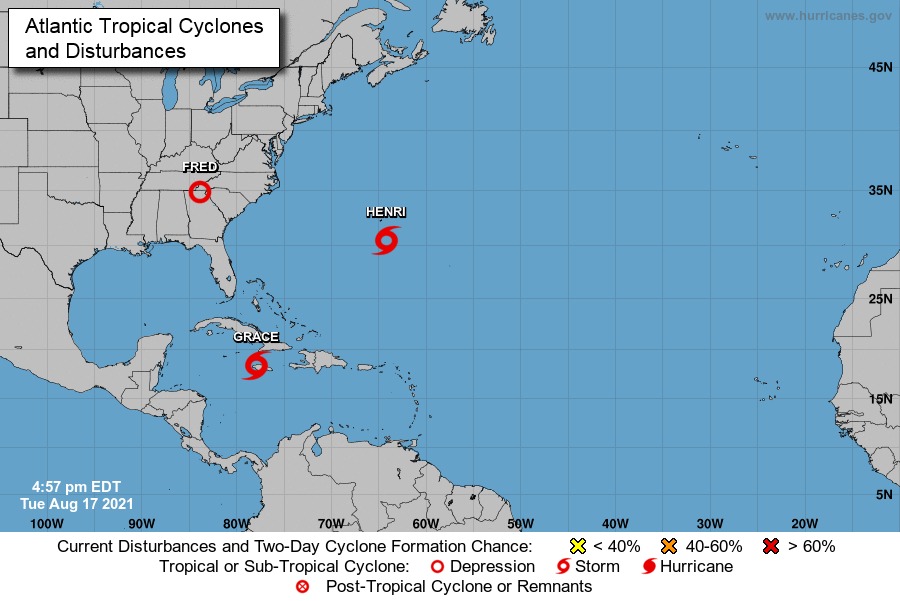 Grace descarga lluvias en Jamaica y Cuba y Henri se refuerza en el Atlántico
