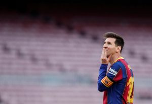 Messi, durante un partido del Barcelona la temporada pasada.ALBERT GEA / REUTERS