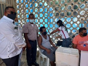 140 reos fueron vacunados de Covid-19 en la cárcel preventiva en San Pedro de Macorís