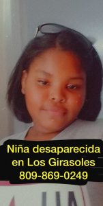 Reportan niña de 13 años desaparecida en los Girasoles