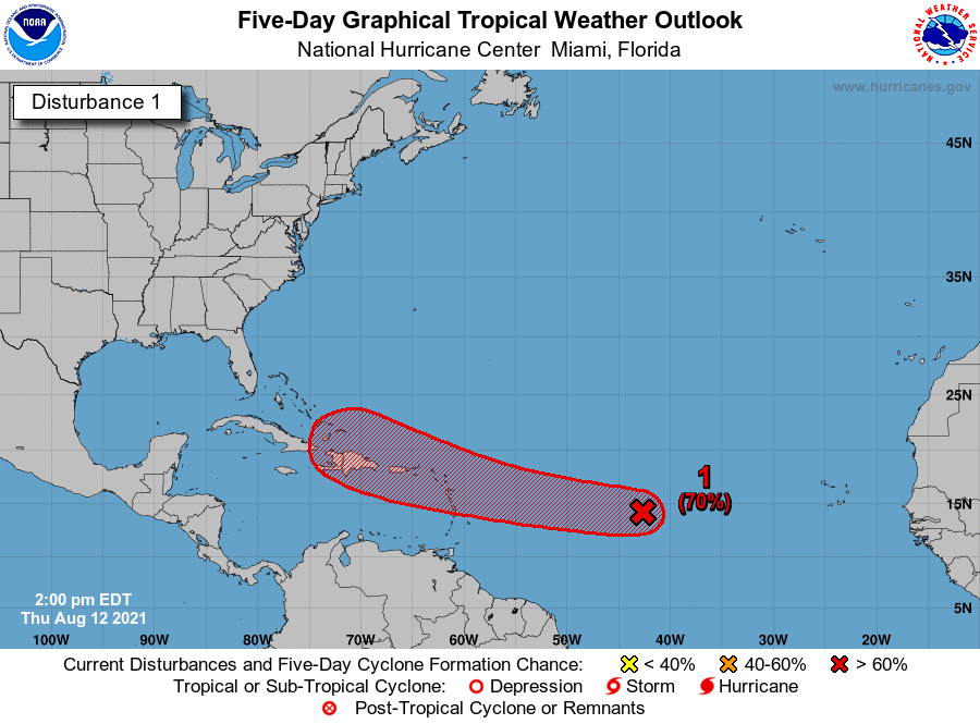 Una nueva depresión tropical podría formarse este fin de semana