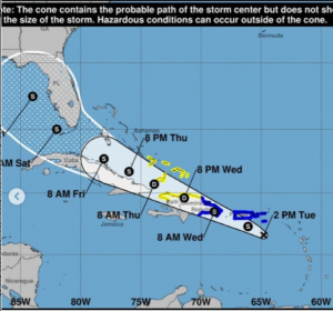 Pronostican potencial ciclón entraría a dominicana esta madrugada