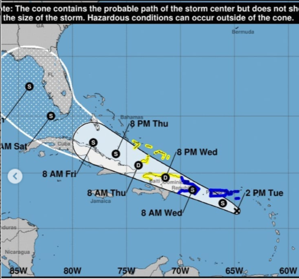 Pronostican potencial ciclón entraría a dominicana esta madrugada