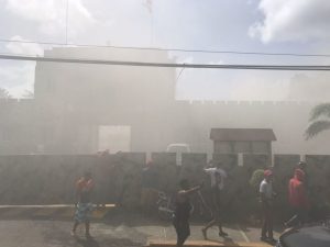 Se registra incendio en la fortaleza de Cotuí debido a un motín