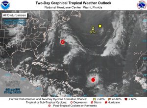 Se forma la tormenta subtropical Teresa, huracán Sam gana potencia