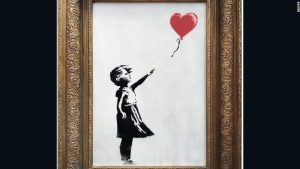 Subastarán un díptico de la “Niña con globo” de Banksy: cuál sería su valor