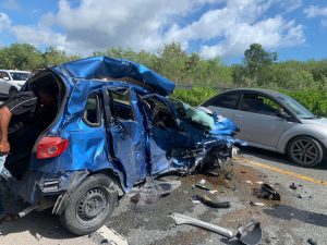 Una persona fallecida y otra herida en accidente en Punta Cana