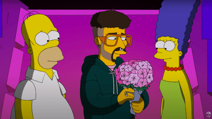 Bad Bunny entra en el universo de Los Simpson con vídeo musical