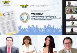 Realizan Webinar en conmemoración del 73 aniversario declaración DDHH