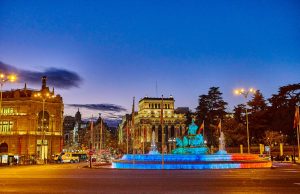 Banreservas auspicia en Madrid iluminación de La Cibeles