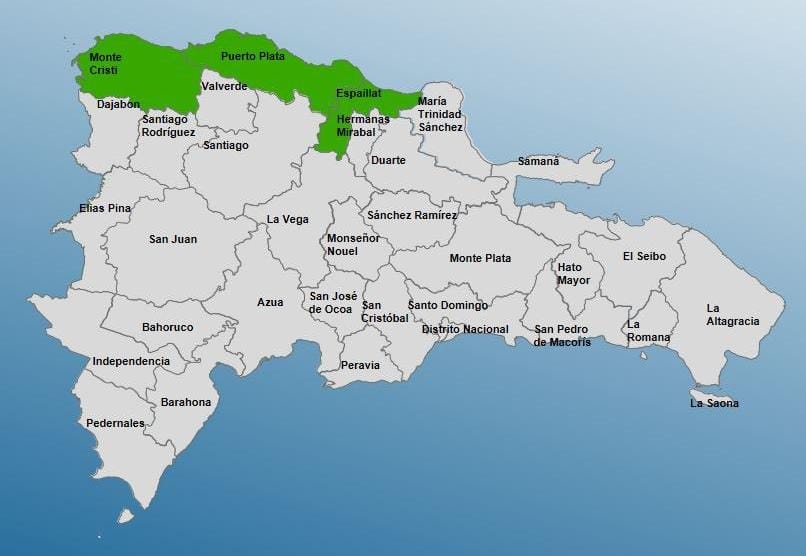 Tres provincias en alerta verde por sistema frontal
