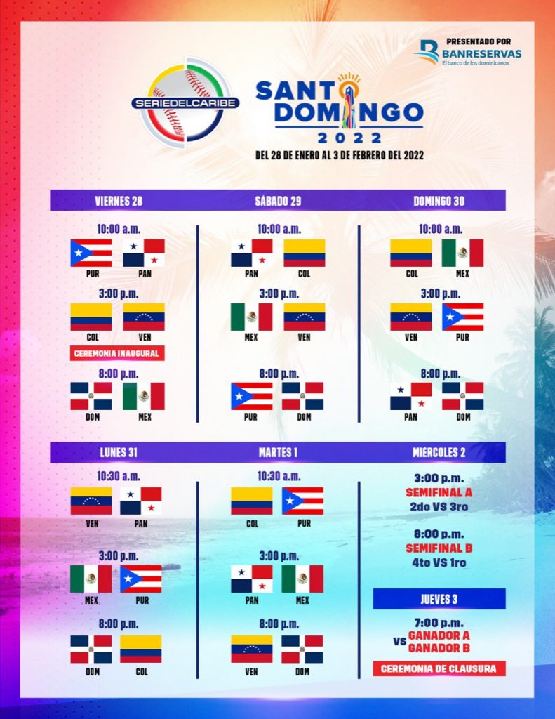 Serie del caribe conozca el calendario oficial