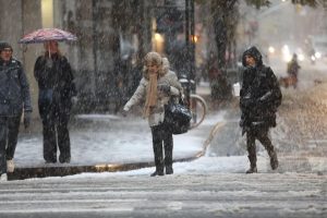 Se esperan ráfagas de viento de hasta 65 kilómetros por horas y una mezcla de hielo y lluvia