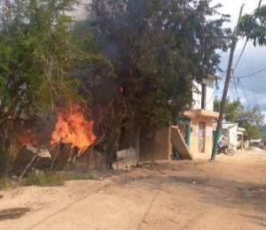 Fuego en casa provoca lesiones a madre e hija en El Seibo