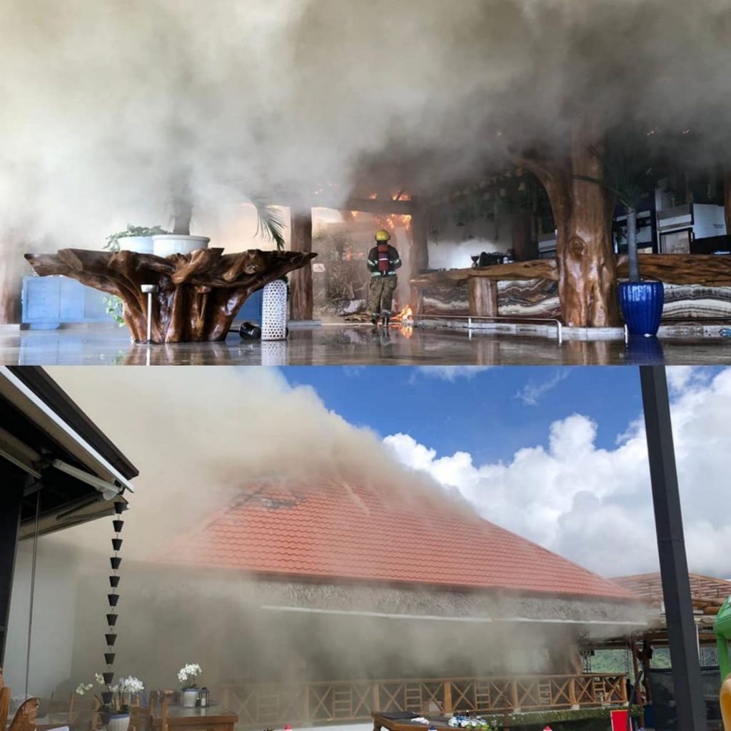 Incendio registrado afecta restaurante en Puerto Plata