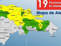 COE aumenta a 19 el número de provincias en alerta
