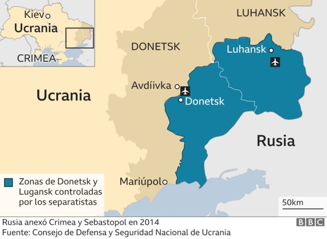 Ucrania sigue reconociendo a Donetsk y Lugansk como de su territorio