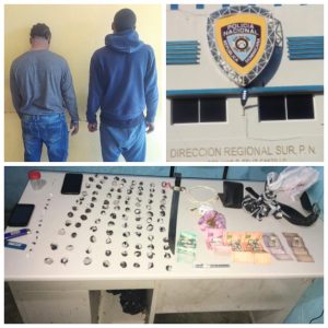 Apresan dos hombres con 109 porciones de marihuana y crack