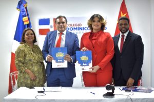 Igualmente hicieron uso de la palabra, Jheyson García Castillo e Ingrid Sánchez, director administrativo y directora del colegio Dominico Chino, respectivamente.