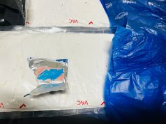 Las láminas del polvo que se presume es cocaína fueron enviadas al Instituto Nacional de Ciencias Forenses (INACIF) para los fines correspondientes.
