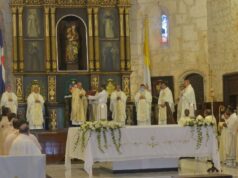 La celebración estuvo presidida por monseñor Francisco Ozoria Acosta, arzobispo metropolitano de Santo Domingo. Foto: Kelvin Mota