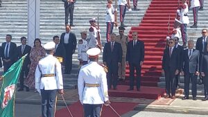 Presidente Luis Abinader recibe a su homólogo Iván Duque. Jhonny Rotestán