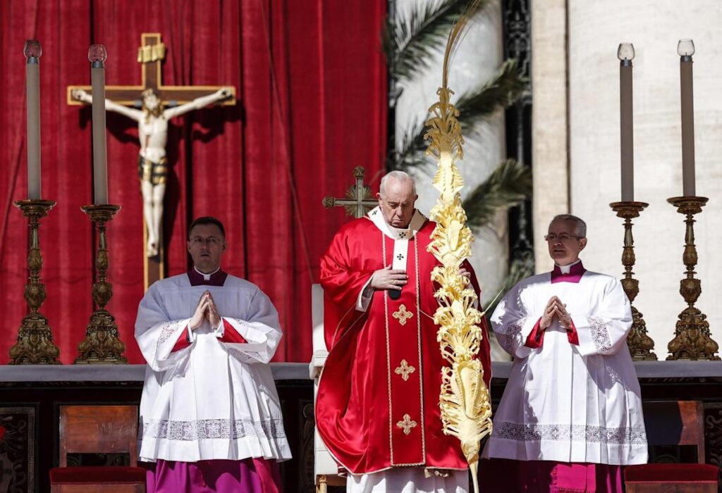 El papa reclama "tregua pascual" en Ucrania en el Domingo de Ramos