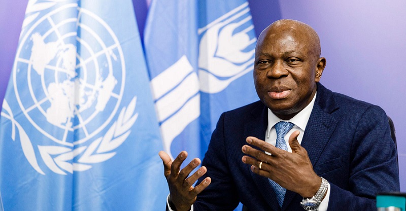 Gilbert F. Houngbo presidente del FIDA. Foto ; Fuente externa