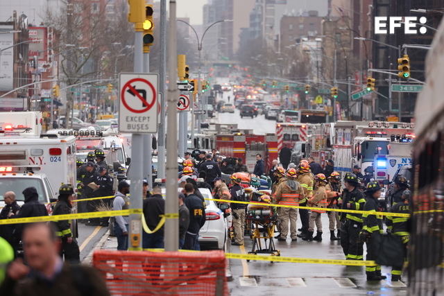 Las imágenes del tiroteo en Nueva York tomada por los pasajeros 