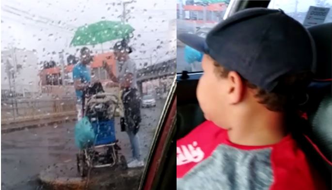 VIDEO: el tormento de un niño que no quiere que su madre "coja lucha"