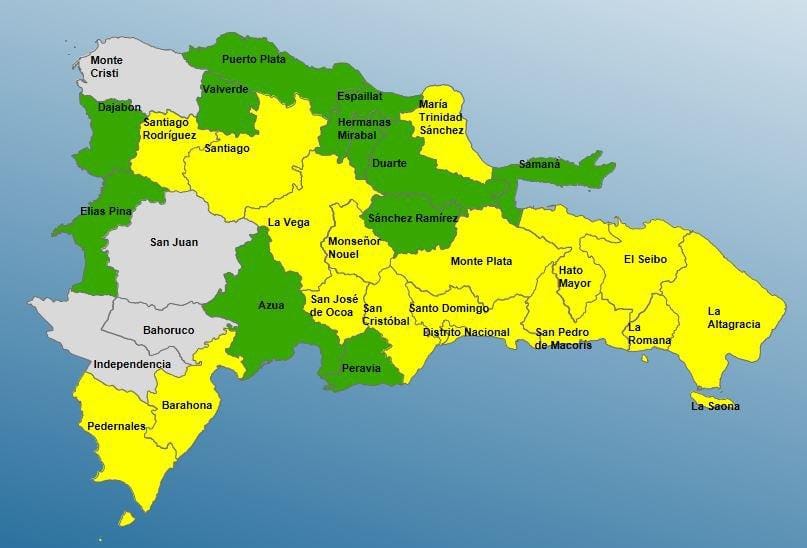 27 provincias en alerta por vaguada; 22 comunidades incomunicadas