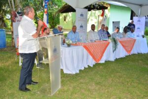 En la actividad, el director del FEDA, Hecmilio Galván, dijo que el presidente de la República, Luís Abinader, tiene como objetivo relanzar y potenciar el sector ovino caprino del país,