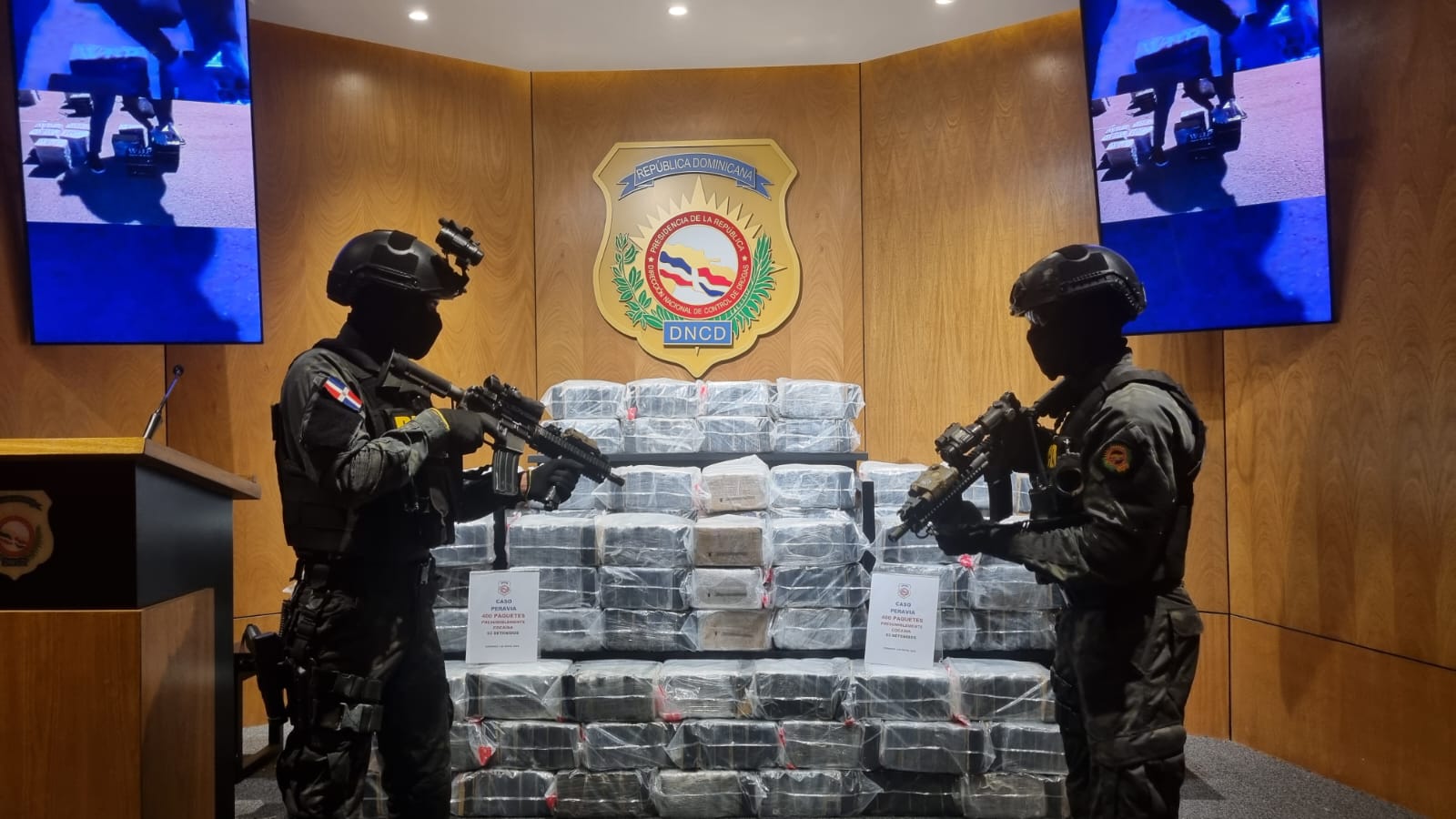 DNCD apresa a 3 y ocupa 400 paquetes de cocaína en Peravia