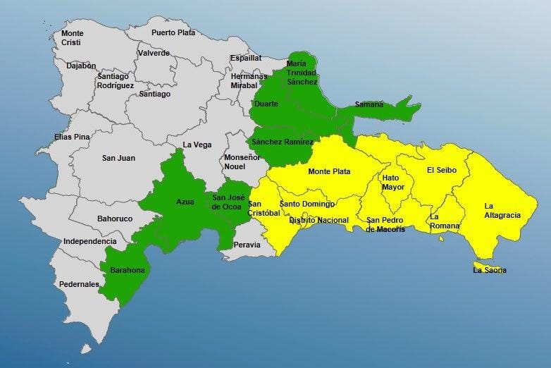 COE eleva a 15 el número de provincias en alerta; continúan las lluvias