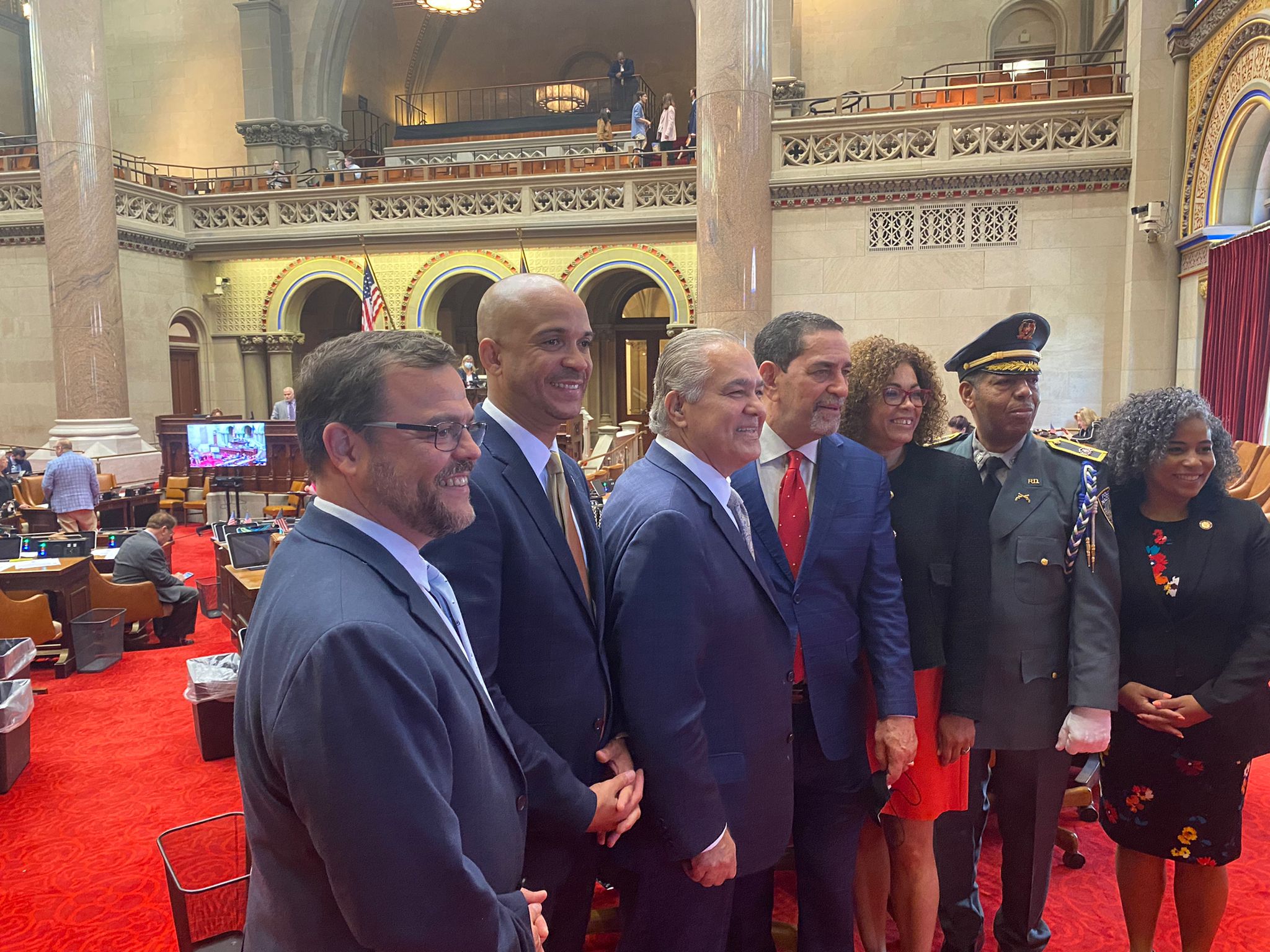 Eligio Jáquez visita el Senado de NY para trabajos a favor de la diaspora